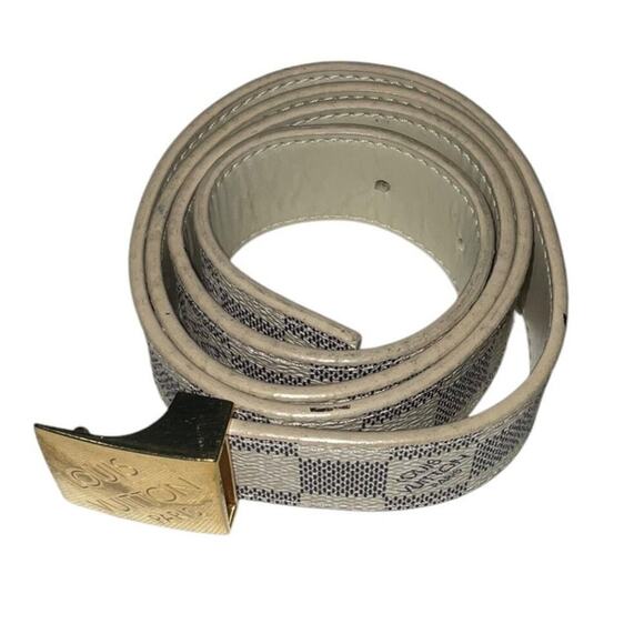 Louis Vuitton Damier Azur belt W/ Box and Dust bag. - Picture 4 of 15